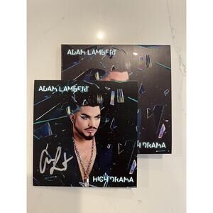 ADAM LAMBERT HIGH DRAMA CD NEW! INCLUDES HAND SIGNED AUTOGRAPH ART CARD!